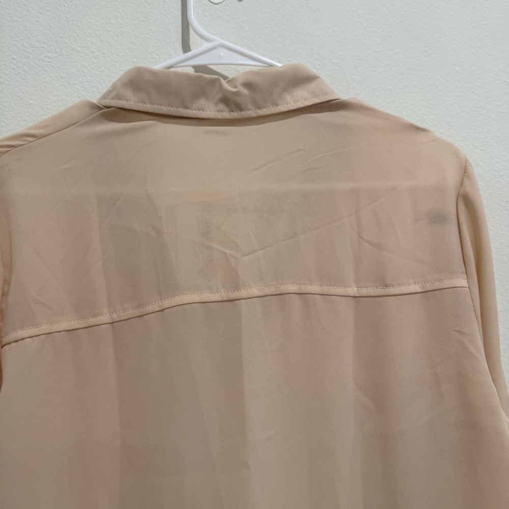 Moda Cream Button Down Shirt - Picture 9 of 10